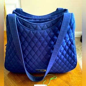 Vera Bradley Lapis Triple Compartment Blue Handbag